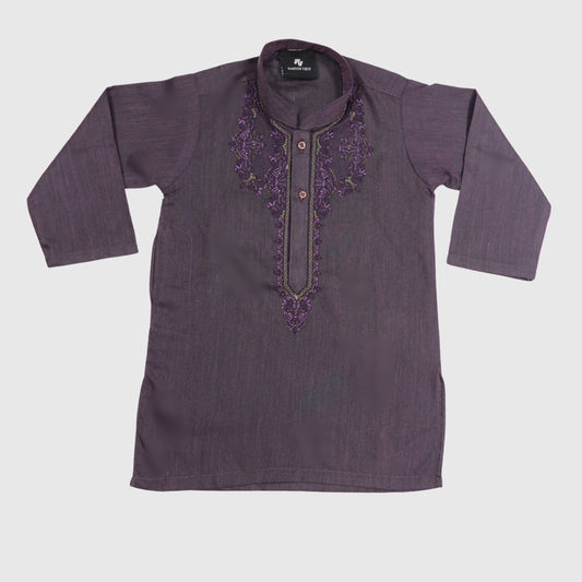 Purple Kurta with Pajama – Kids