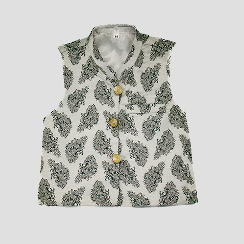 Boys Traditional Pakistani Kurta Set Pista Green with waistcoat