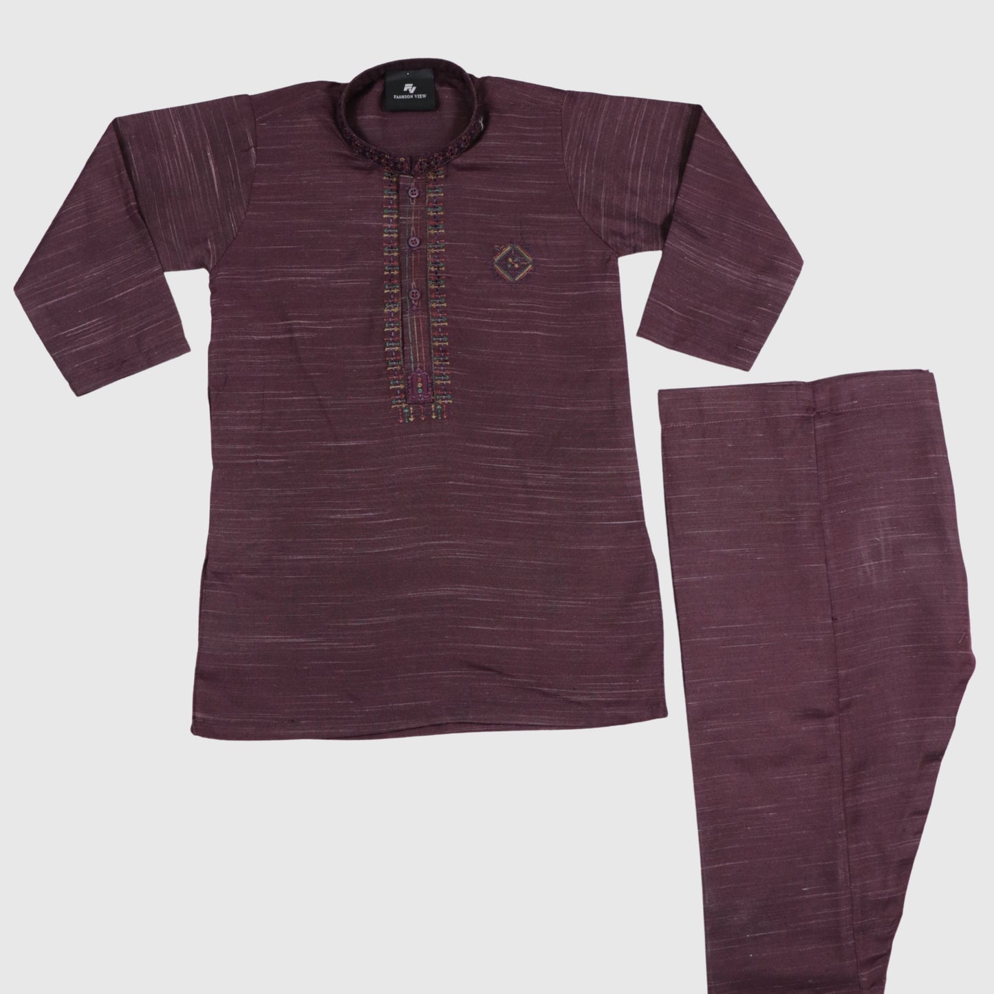 Deep Maroon Shalwar Kameez – Kids