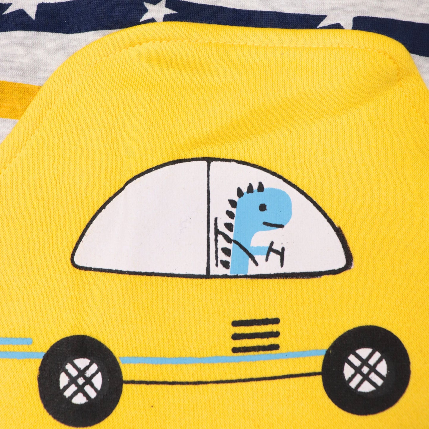 Yellow Striped Baby Hooded Suit Set (2-Piece)