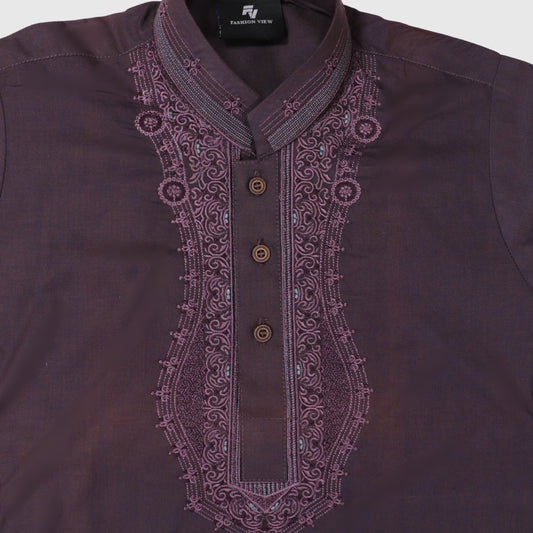 Dark Purple Shalwar Kameez – Kids
