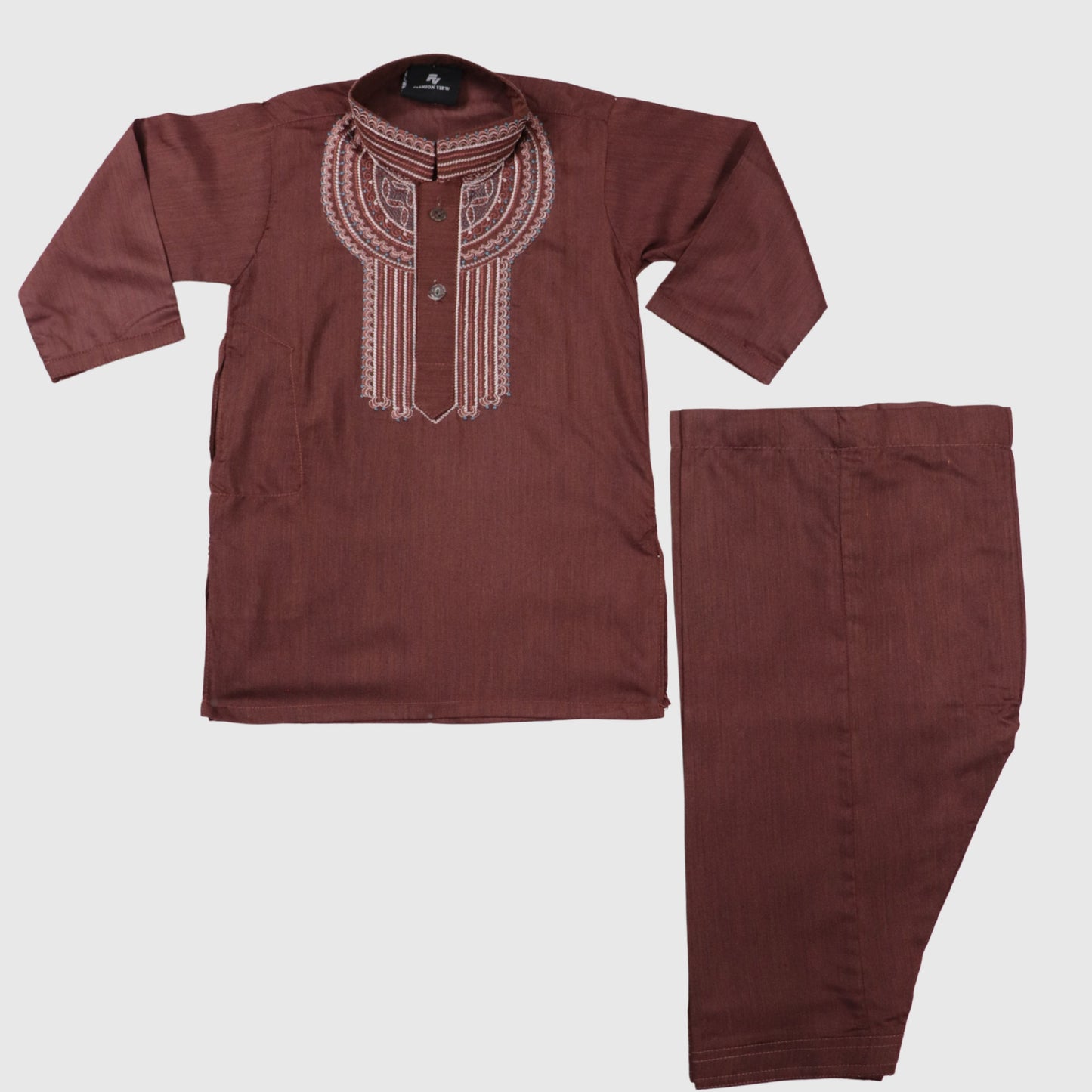 Dark Maroon Shalwar Kameez – Kids