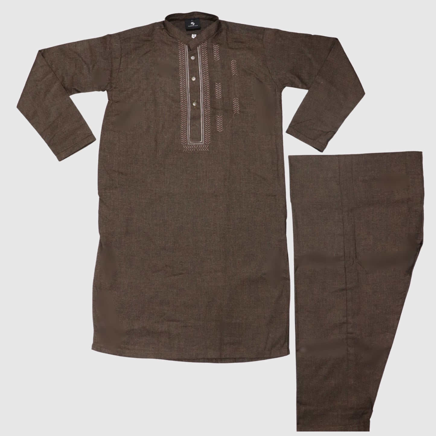 Dark Brown Kurta Shalwar – Kids