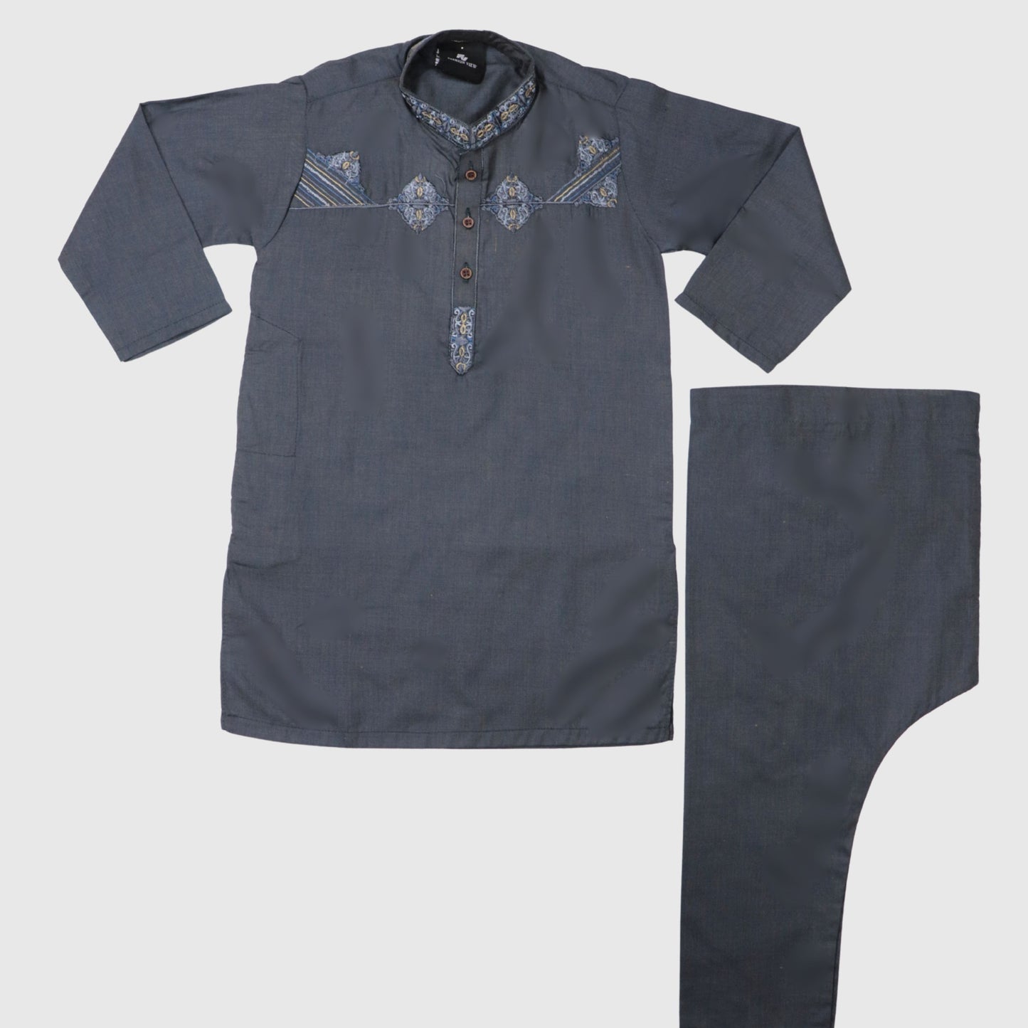 Dark Blue Kurta Pajama – Kids