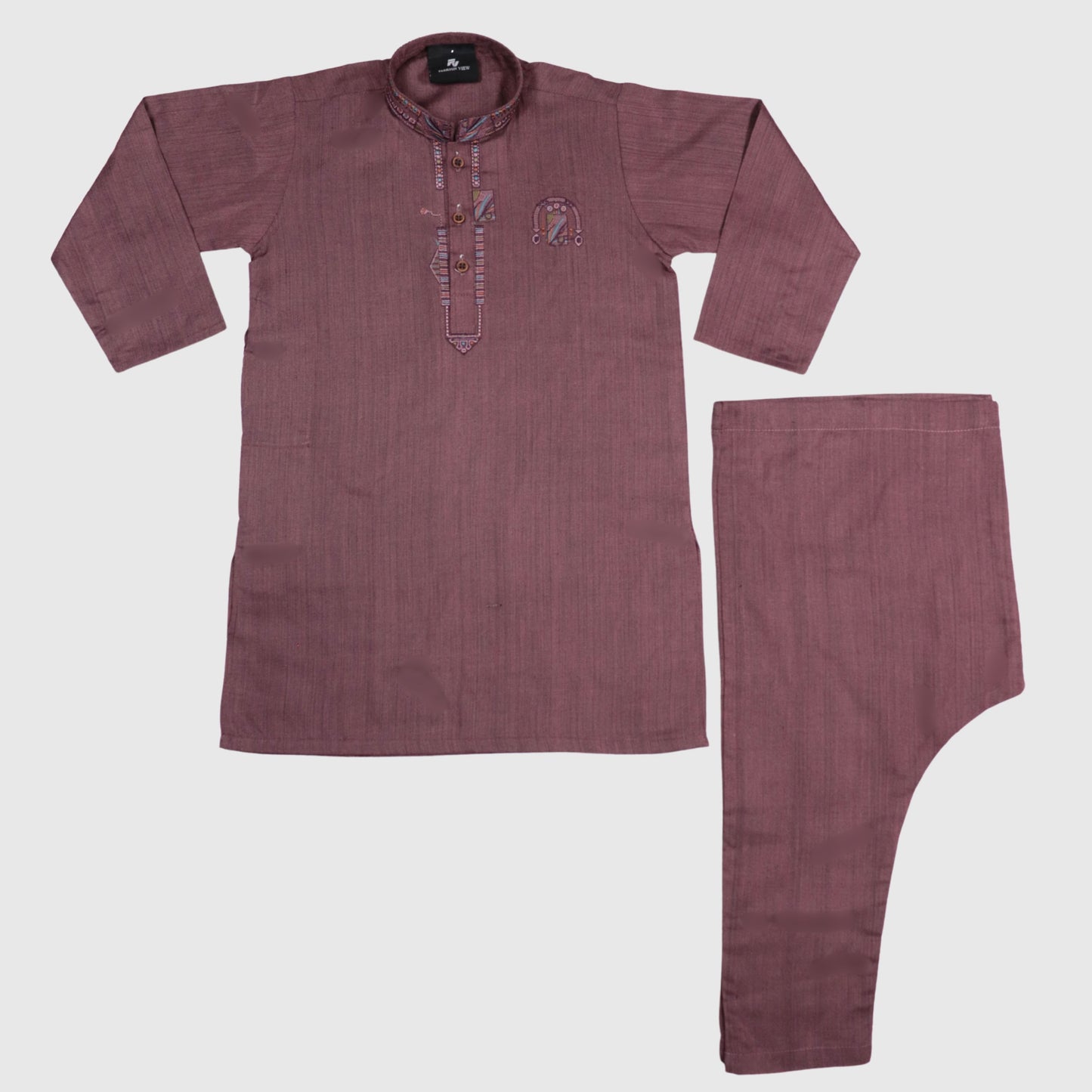 Burgundy Kurta Pajama – Kids