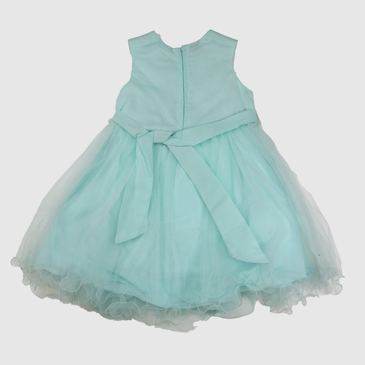 Girls' Sparkling Net Frock with Trouser Party Outfit