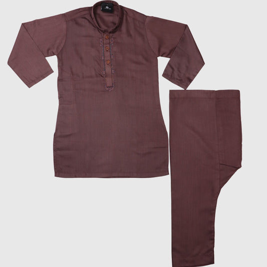 Maroon Kurta Pajama – Kids