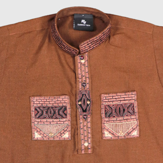 Brown Shalwar Kameez – Kids