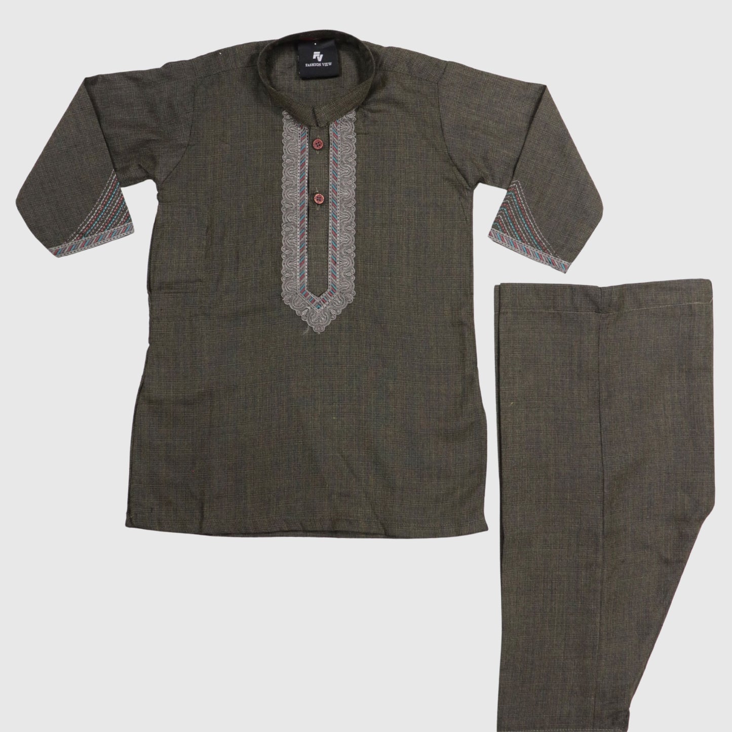 Dark Green Shalwar Kameez – Kids