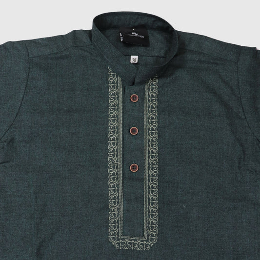 Dark Green Shalwar Kameez – Kids