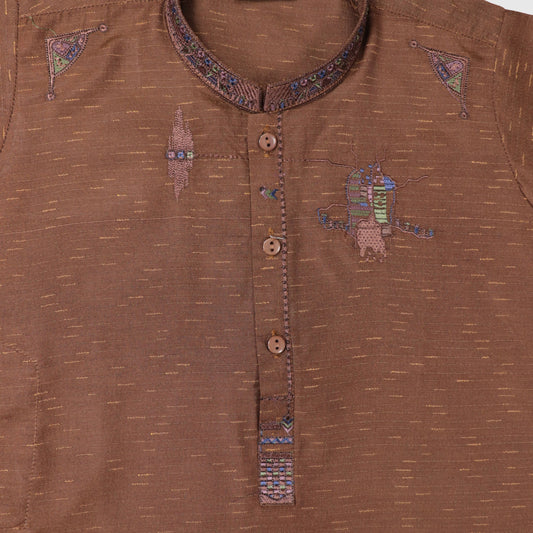 Brown Shalwar Kameez – Kids