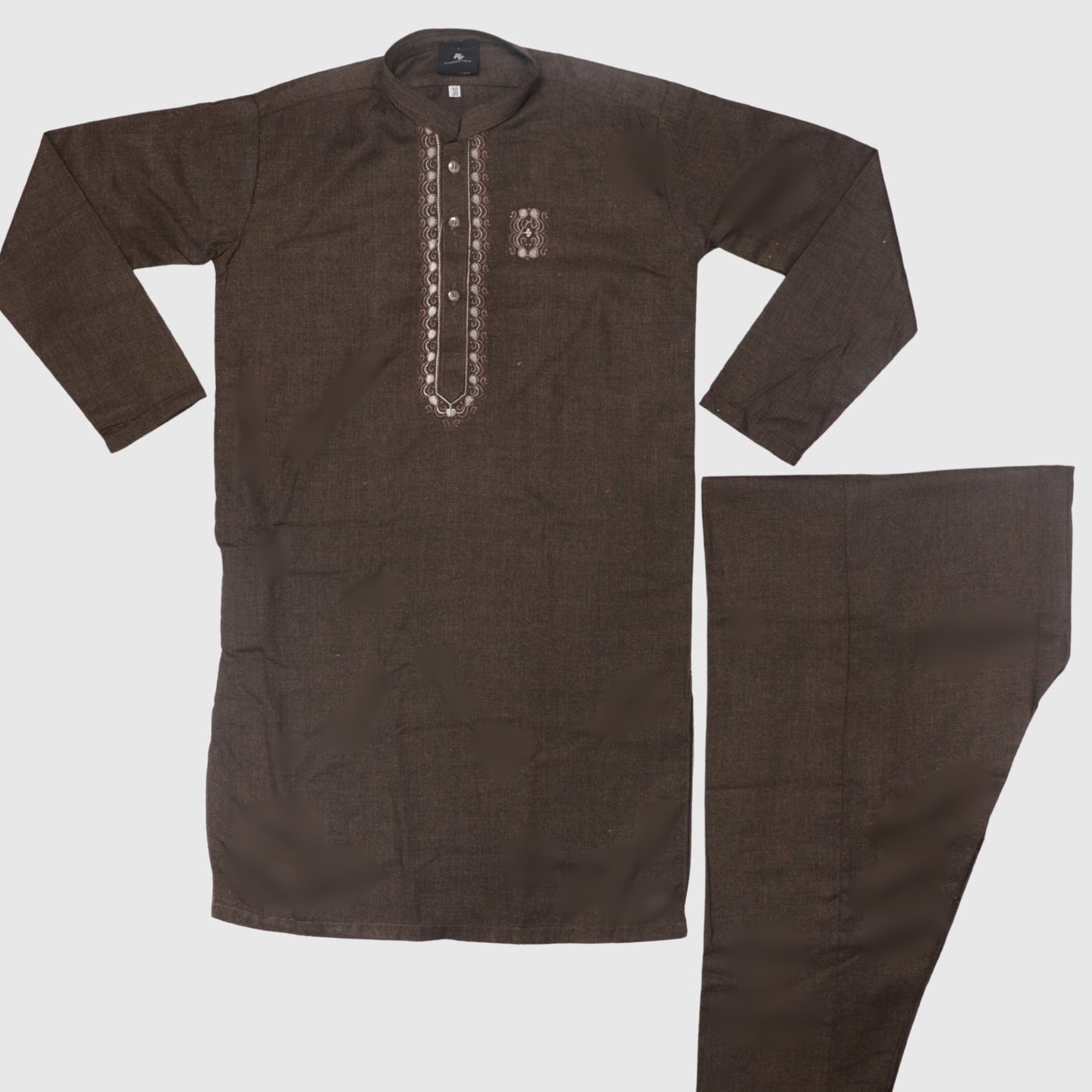 Wood Brown Kurta Shalwar – Kids