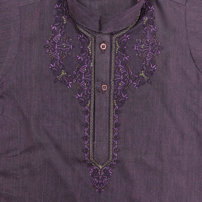 Purple Kurta with Pajama – Kids