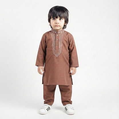Brown Shalwar Kameez – Kids