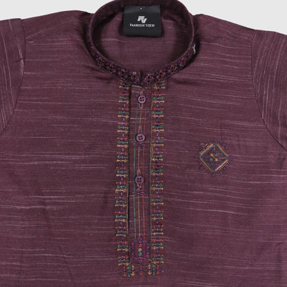 Deep Maroon Shalwar Kameez – Kids