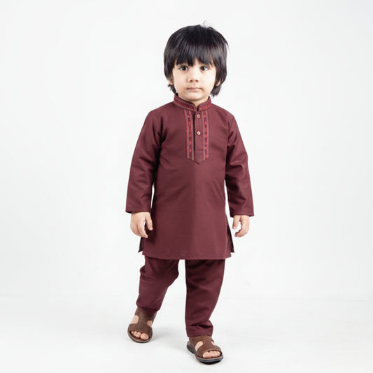 Maroon Shalwar Kameez – Kids