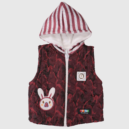 Maroon Baby Layered Winter Suit Set (3-Piece)