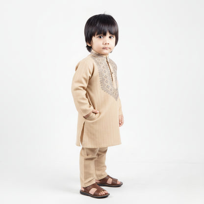 Beige Shalwar Kameez – Kids
