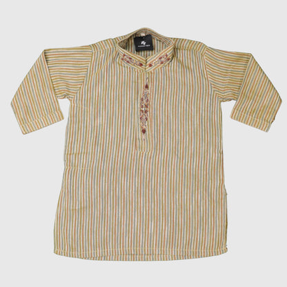 Brown Lining Shalwar Kameez – Kids