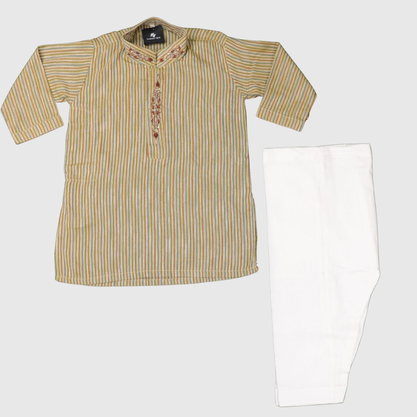 Brown Lining Shalwar Kameez – Kids