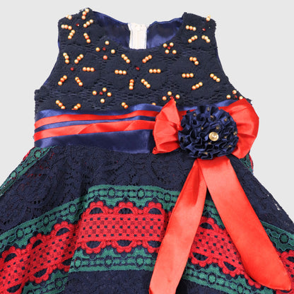 The Midnight Blue Twirl Frock with Trouser