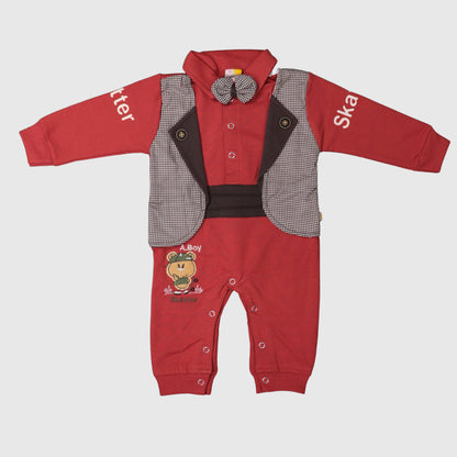Red Baby Formal Romper (1-Piece)