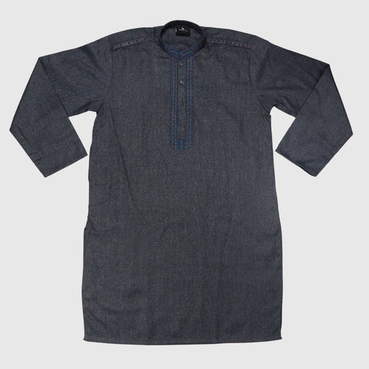 Dark Blue Kurta Shalwar – Kids