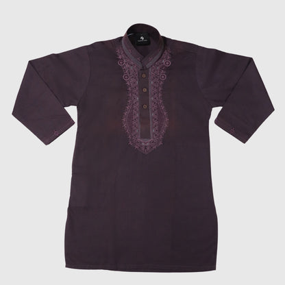 Dark Purple Shalwar Kameez – Kids