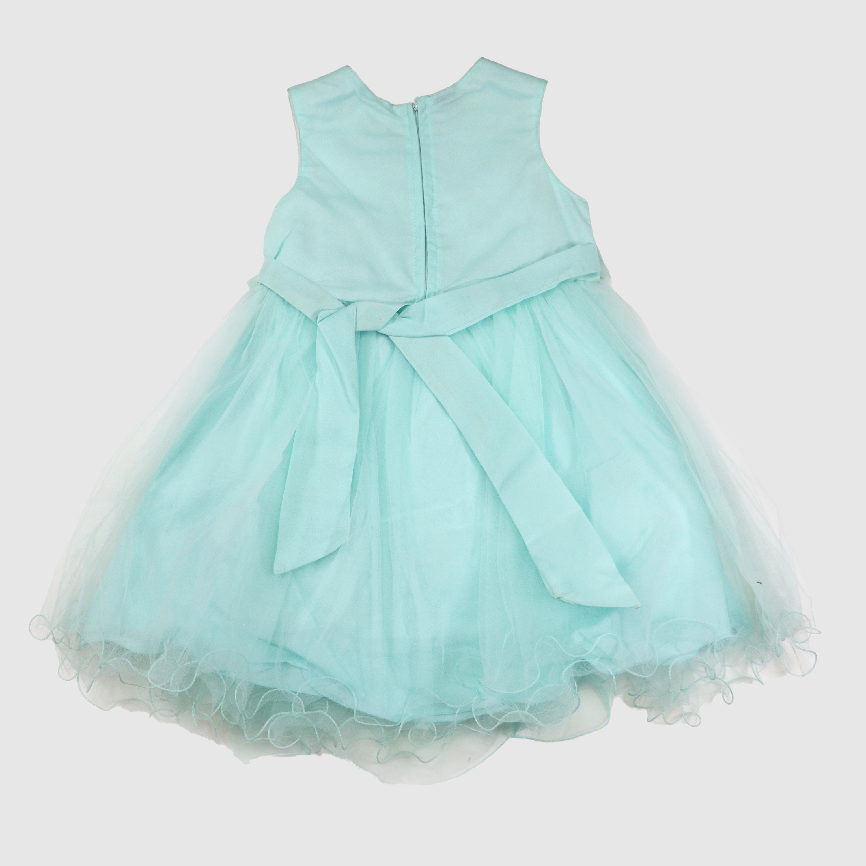 Girls' Sparkling Net Frock with Trouser Party Outfit