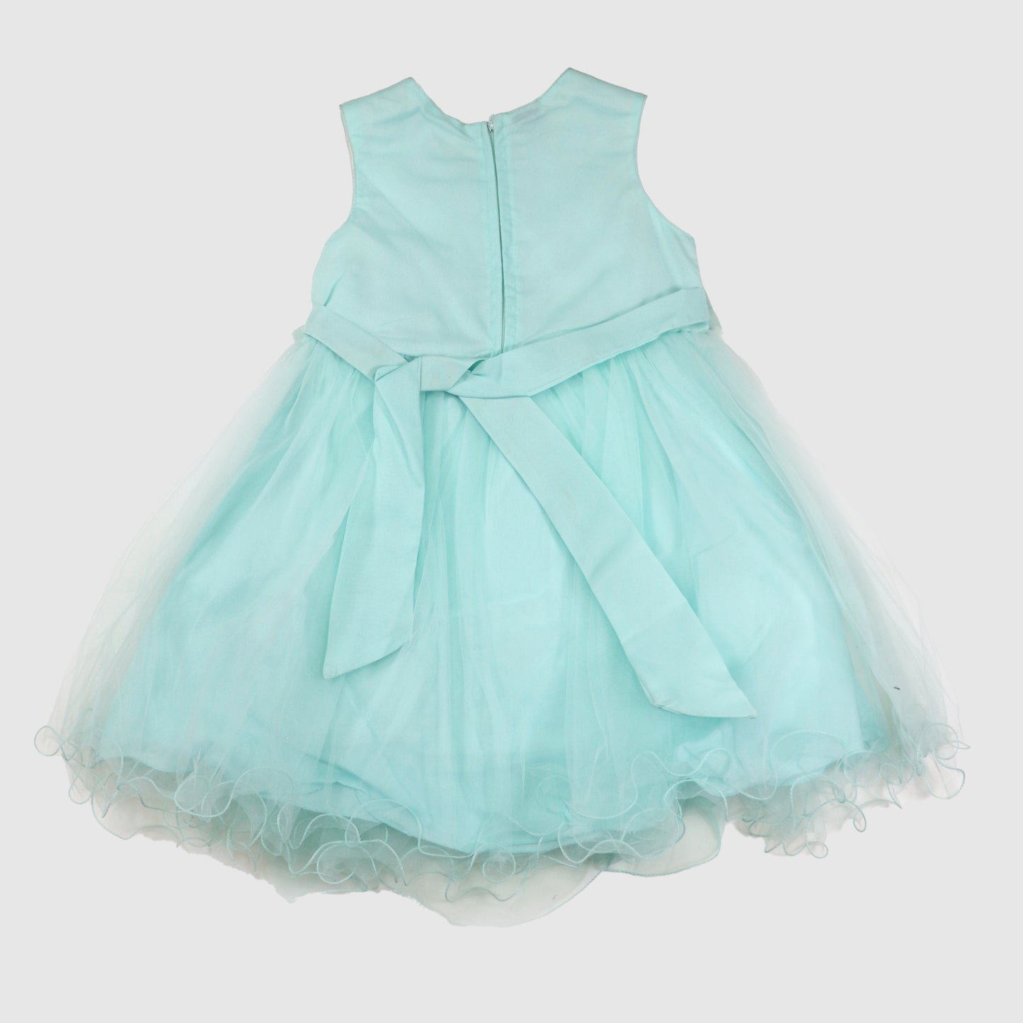 Girls' Sparkling Net Frock with Trouser Party Outfit