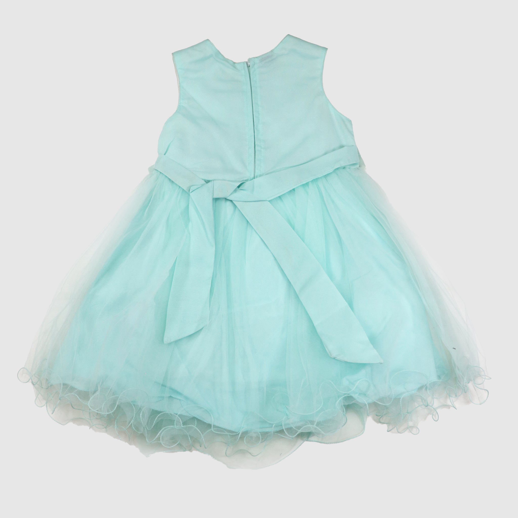 Girls' Sparkling Net Frock with Trouser Party Outfit