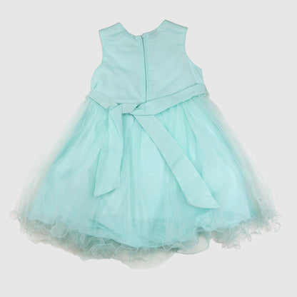 Girls' Sparkling Net Frock with Trouser Party Outfit