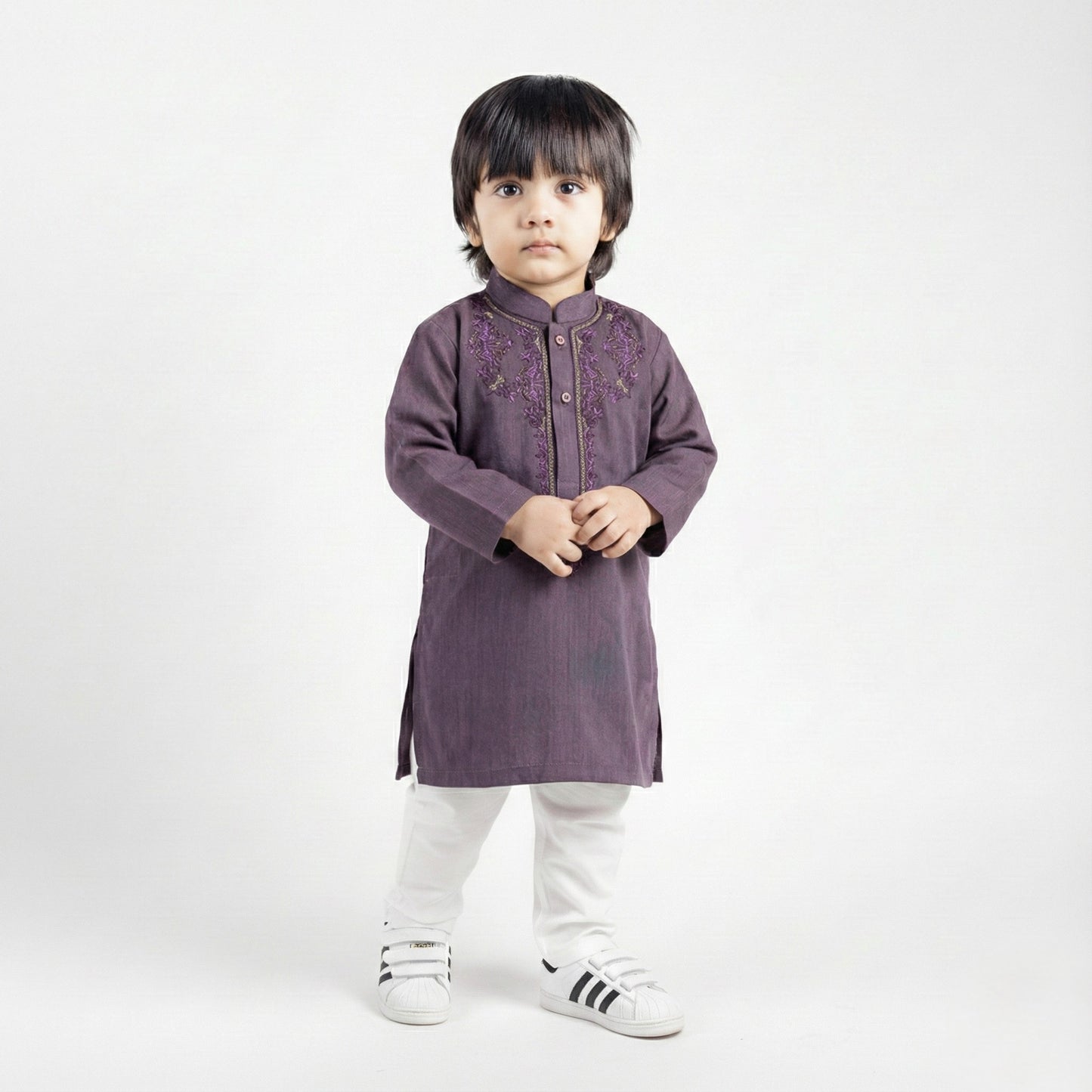 Purple Kurta with Pajama – Kids