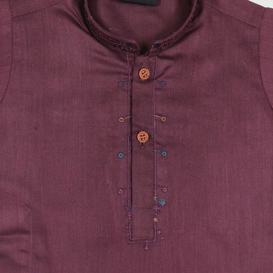 Maroon Shalwar Kameez – Kids