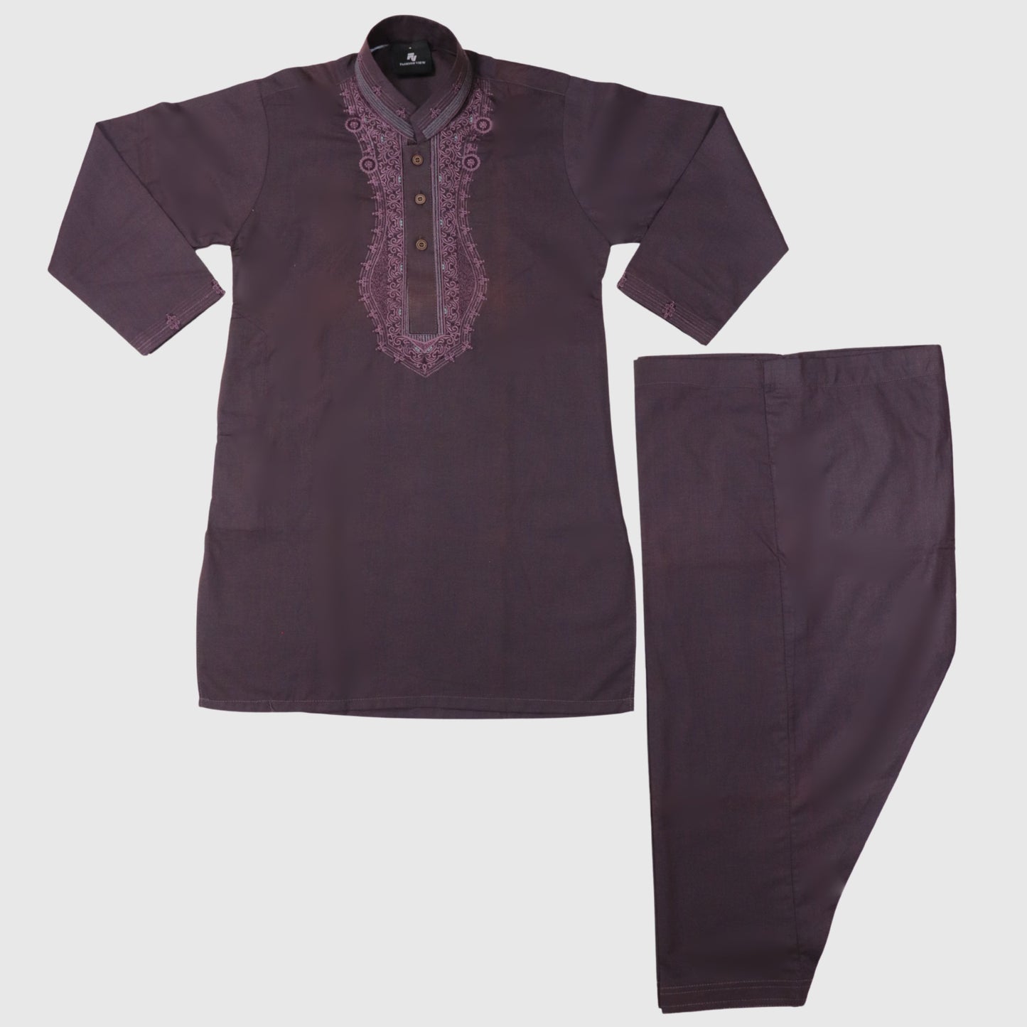 Dark Purple Shalwar Kameez – Kids
