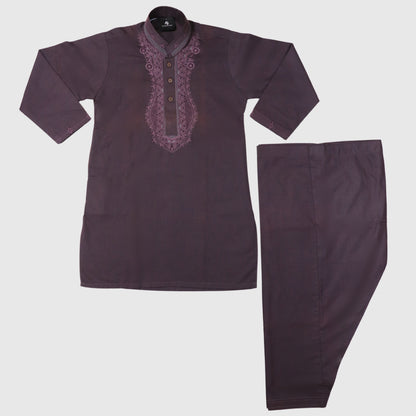 Dark Purple Shalwar Kameez – Kids
