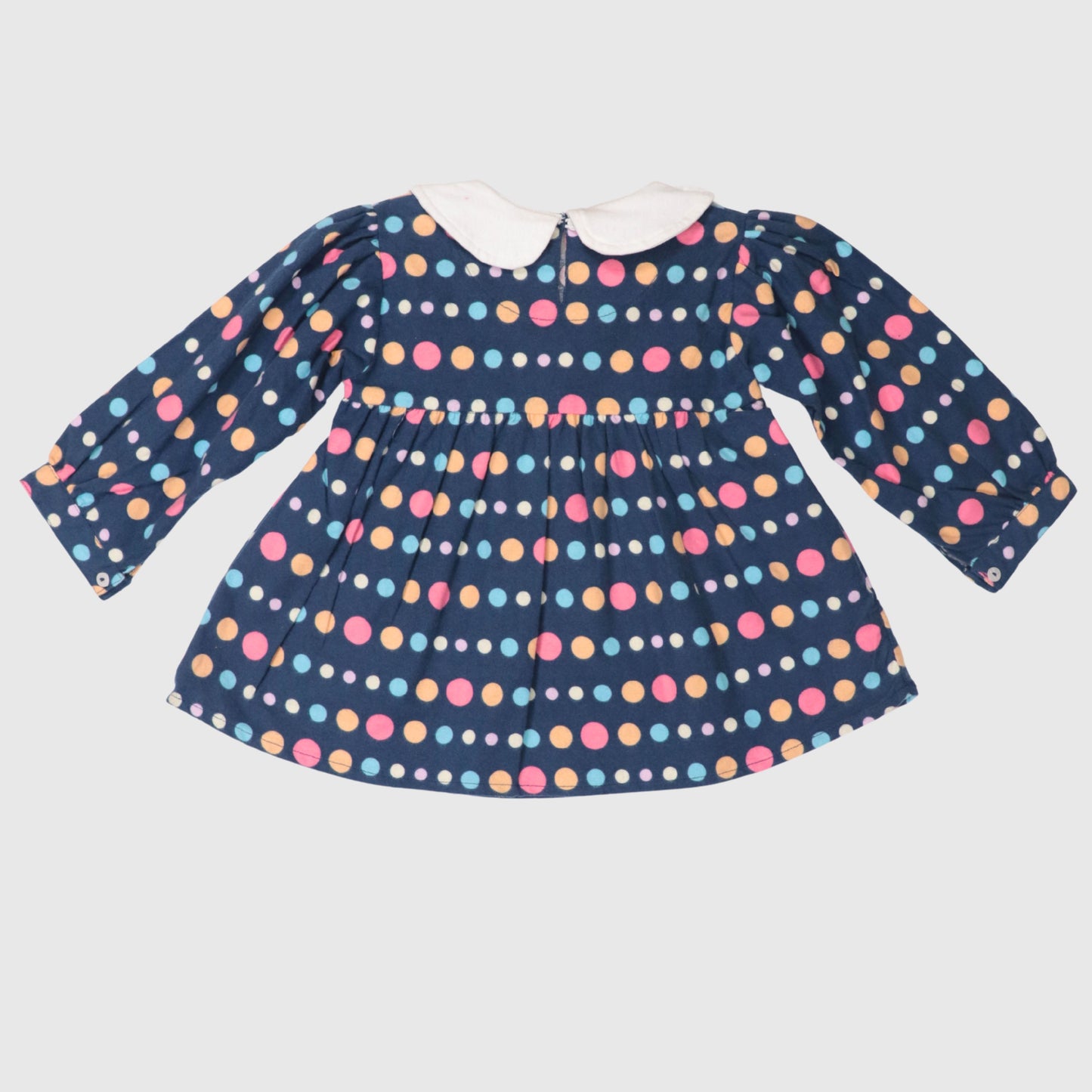 Girls’ Polka Dot Frock – Pink & Lavender