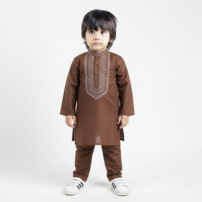 Brown Shalwar Kameez – Kids