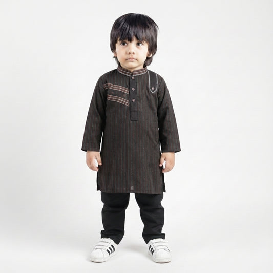 Black Shalwar Kameez – Kids