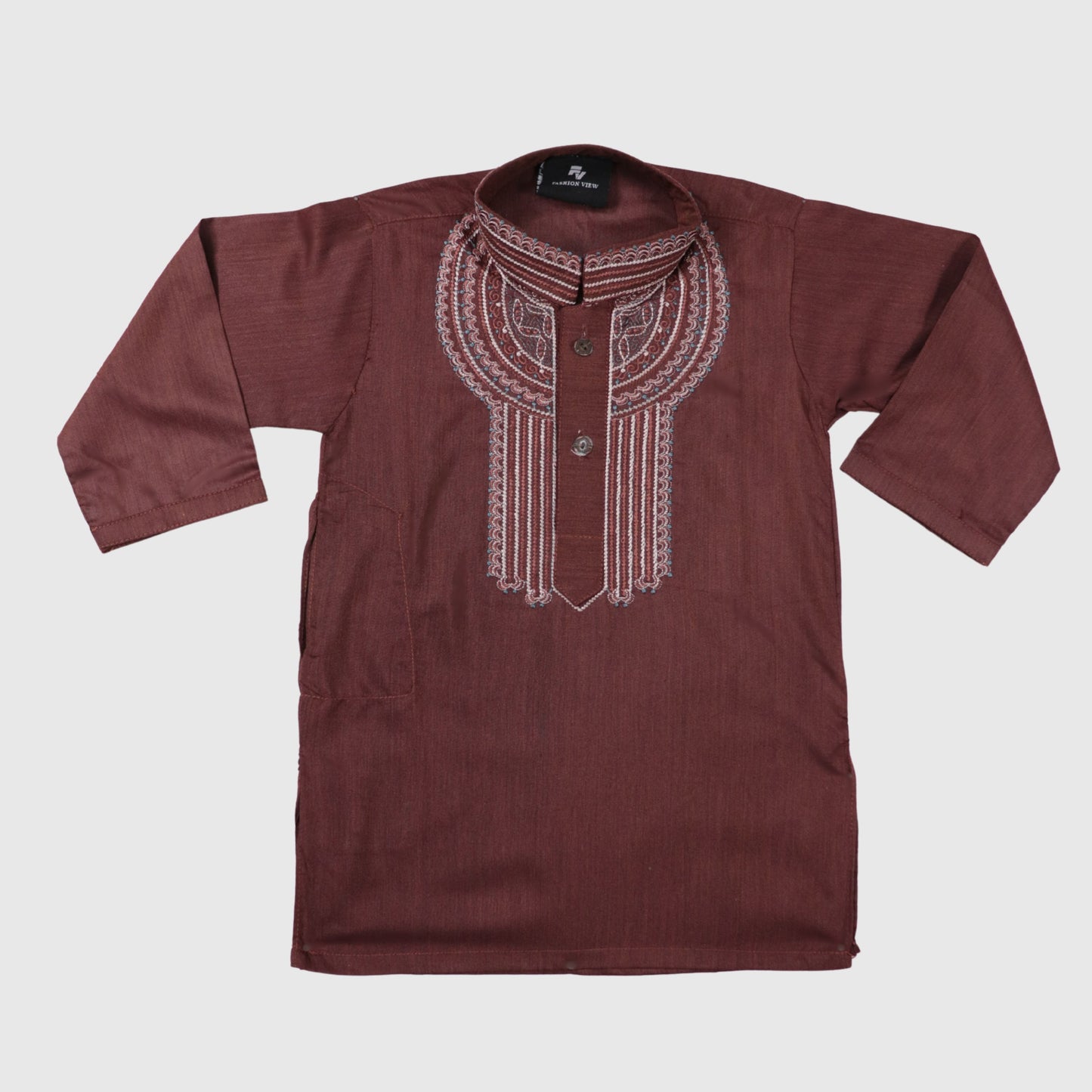 Dark Maroon Shalwar Kameez – Kids