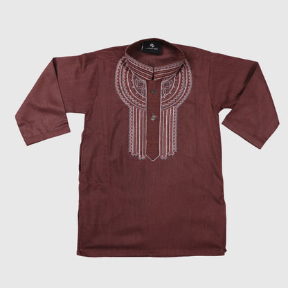 Dark Maroon Shalwar Kameez – Kids