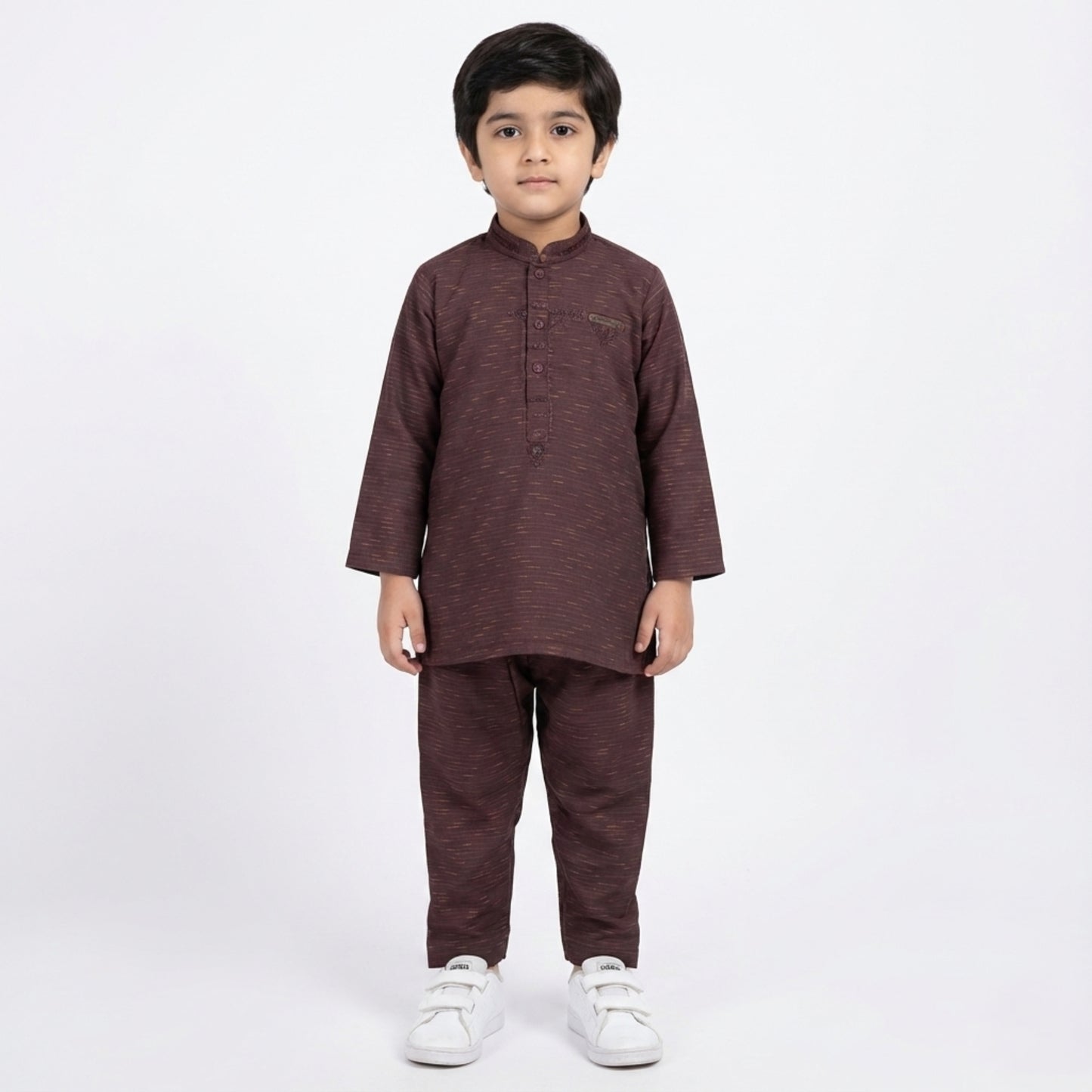 Dark Red Shalwar Kameez – Kids
