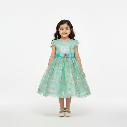 Pink & Teal Twirl Princess Dress