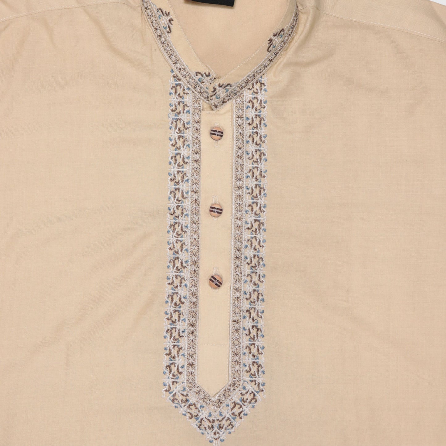 Beige Kurta Shalwar – Kids