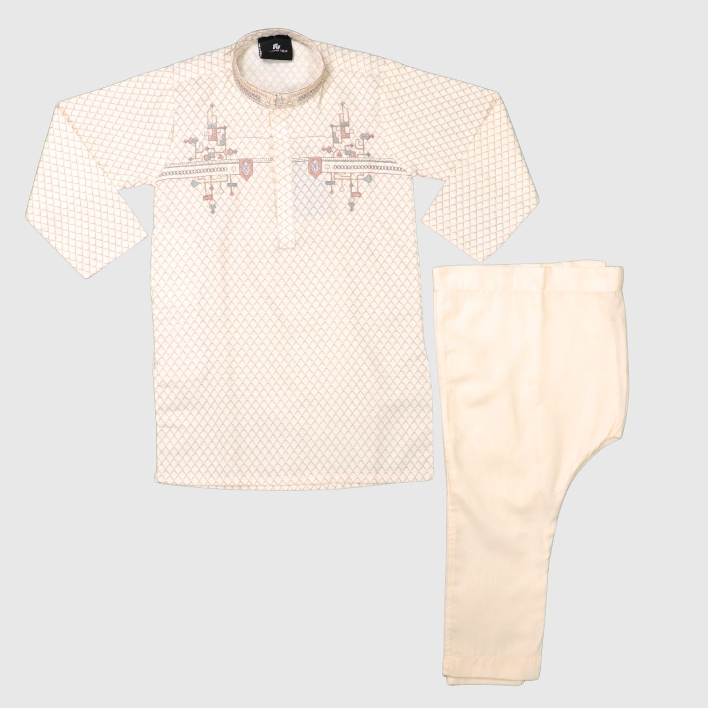 Cream Shalwar Kameez – Kids