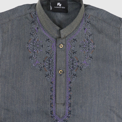 Grey Shalwar Kameez – Kids