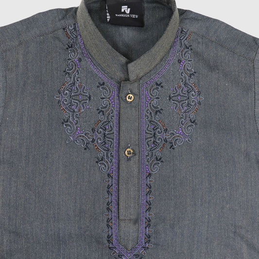 Grey Shalwar Kameez – Kids