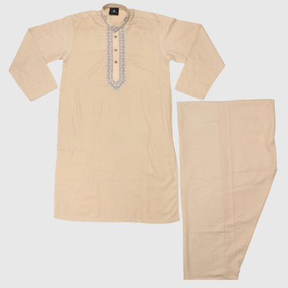 Beige Kurta Shalwar – Kids