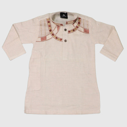 Cream Shalwar Kameez – Kids