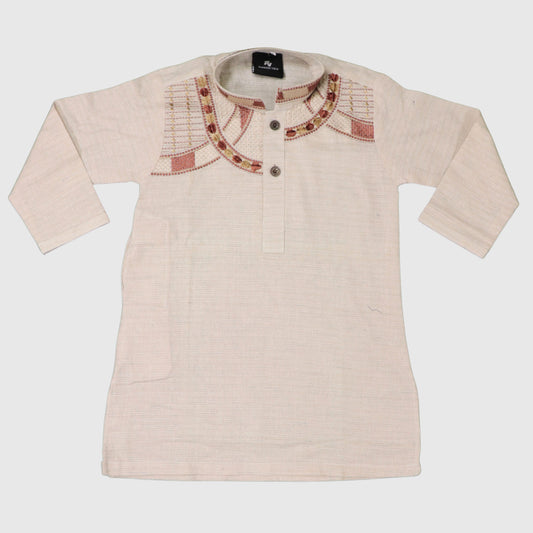 Cream Shalwar Kameez – Kids